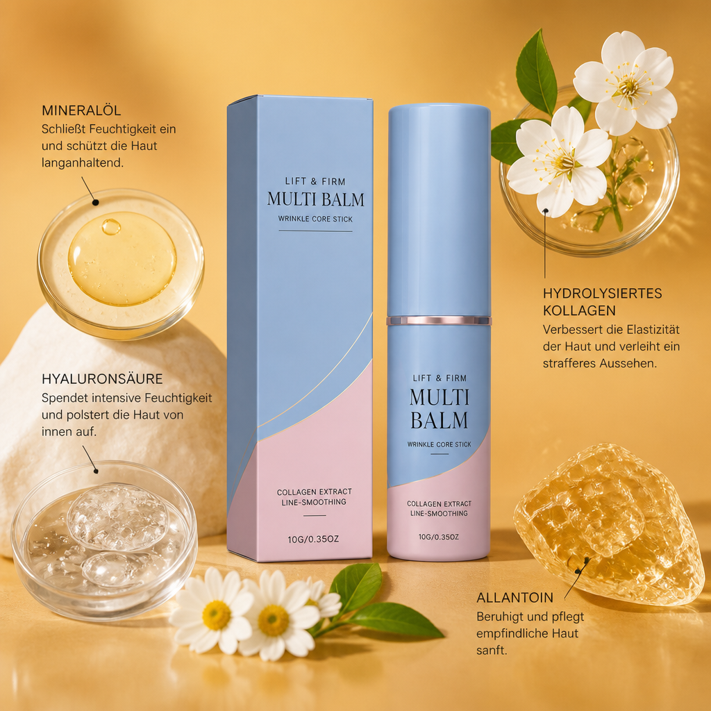 Kollagen Multi-Balm Stick – Spendet Feuchtigkeit & Glättet Das Erscheinungsbild Feiner Linien