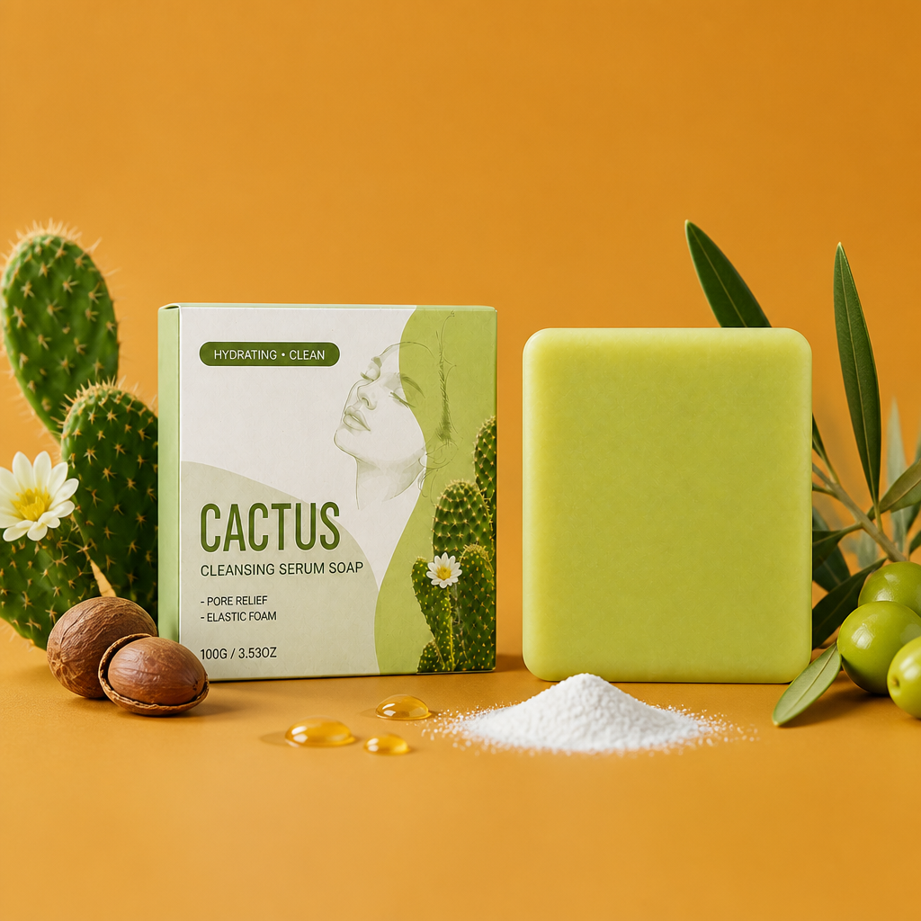 Kaktus-Feuchtigkeits-Reinigungsseife für frische, weiche & ausgeglichene Haut