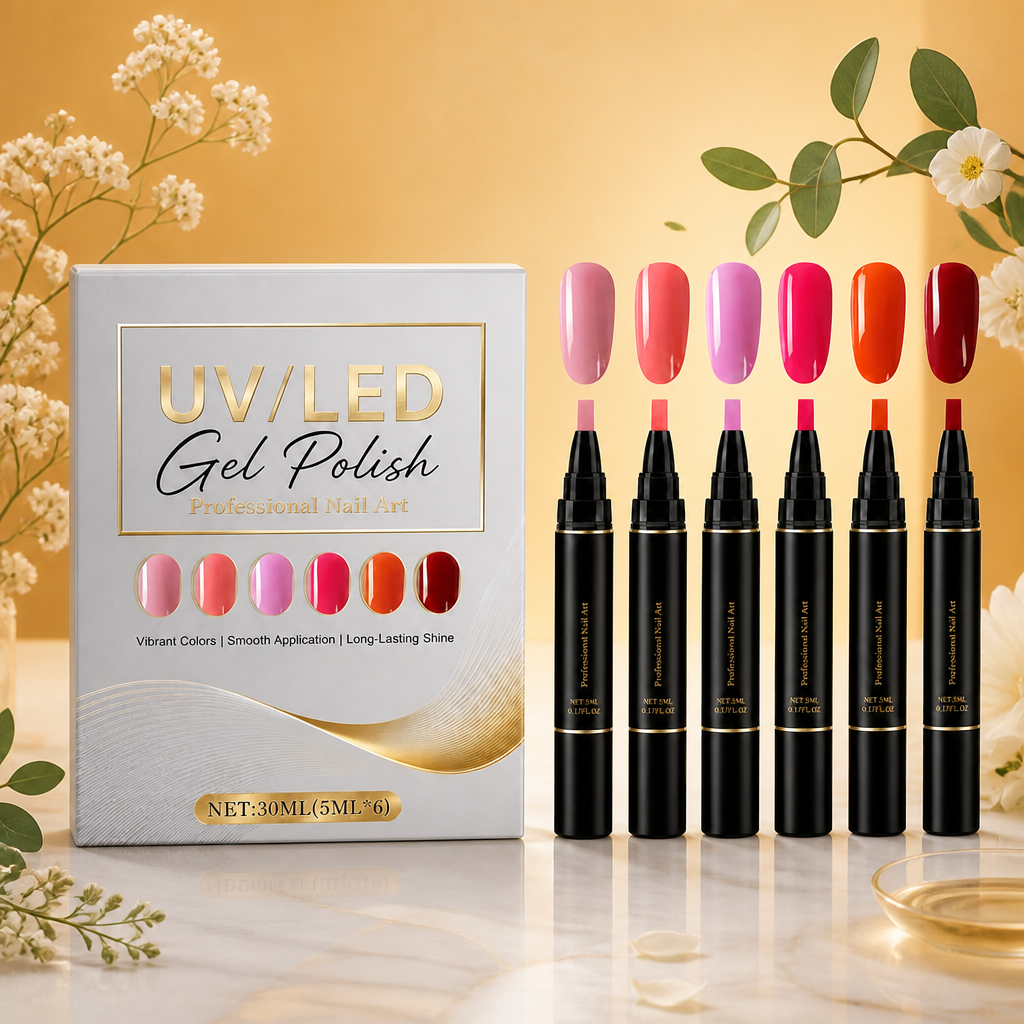 UV/LED-Gel-Nagellack-Set – Glänzende Farben für kreative Nagel-Looks