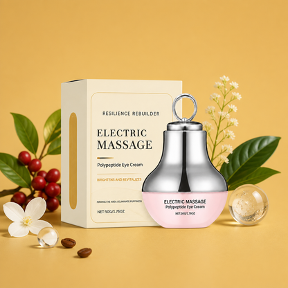 Elektrische Peptid-Augencreme mit Massage-Applikator für strahlender wirkende Augen