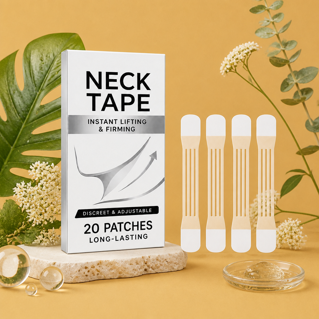 Unsichtbares Nacken-Lifting-Tape – Straffende Klebestreifen für eine glatte Halskontur