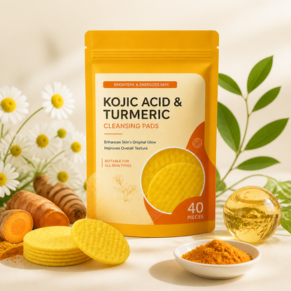 Kurkuma- & Kojisäure-Reinigungspads – Sanftes Peeling & strahlendere Haut
