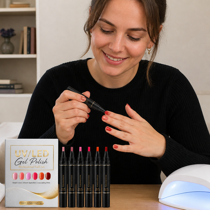 UV/LED-Gel-Nagellack-Set – Glänzende Farben für kreative Nagel-Looks