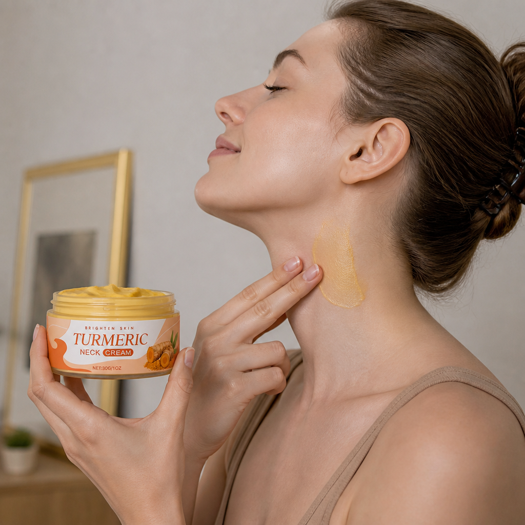 Kurkuma & Aloe-Nackencreme – Tägliche Feuchtigkeitspflege für strahlender wirkende Haut