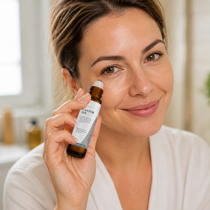 Feuchtigkeitsspendendes Augenserum mit Roll-Applikator und Vitamin E für glatte, erfrischte Haut