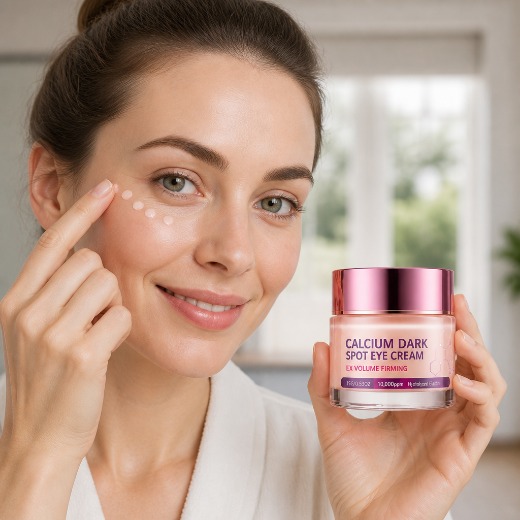 Kalzium- & Elastin-Augencreme für straffer und strahlender wirkende Augen
