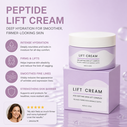 Peptid Lift Creme – Intensive Feuchtigkeit für eine glattere und straffer wirkende Haut