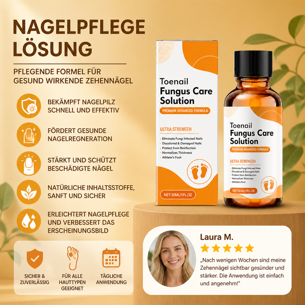 Nagelpflege-Lösung – Pflegende Formel für gesund wirkende Zehennägel