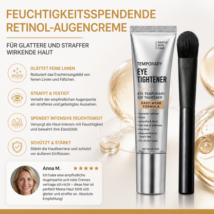 Feuchtigkeitsspendende Retinol-Augencreme für glattere und straffer wirkende Haut