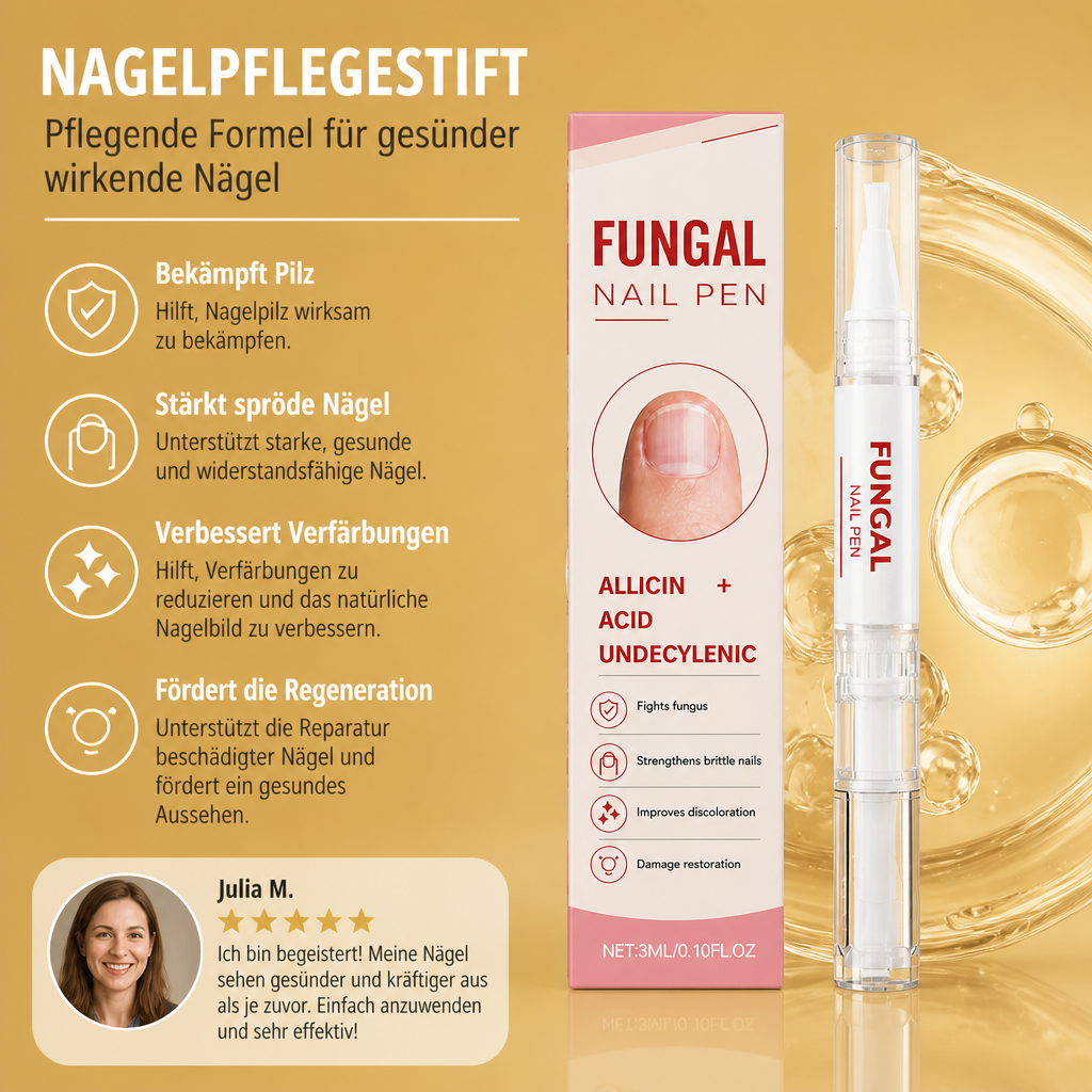 Nagelpflege-Reparatur-Stift – Pflegende Formel für gesünder wirkende Nägel