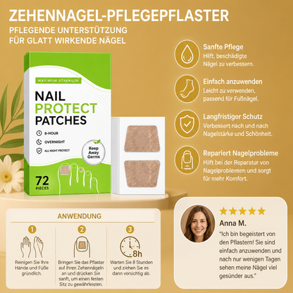 Zehennagel-Pflegepflaster – Pflegende Unterstützung für glatt wirkende Nägel
