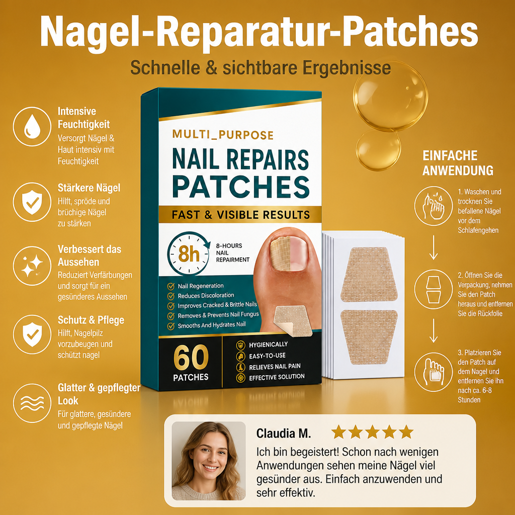 Nagel-Reparatur-Patches – Pflegende Behandlung für stärker wirkende Nägel