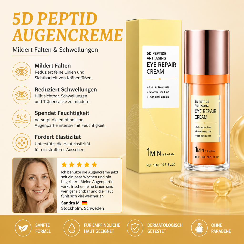 Retinol-Augencreme – Feuchtigkeitspflege für glatter wirkende Augen