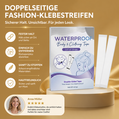 Doppelseitige Fashion-Klebestreifen für sicheren, unsichtbaren Halt