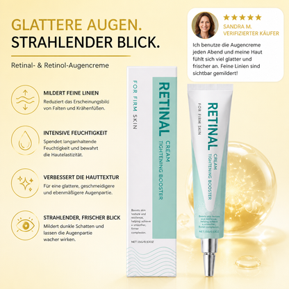 Retinal- & Retinol-Augencreme – Feuchtigkeitspflege für glatter wirkende Augen