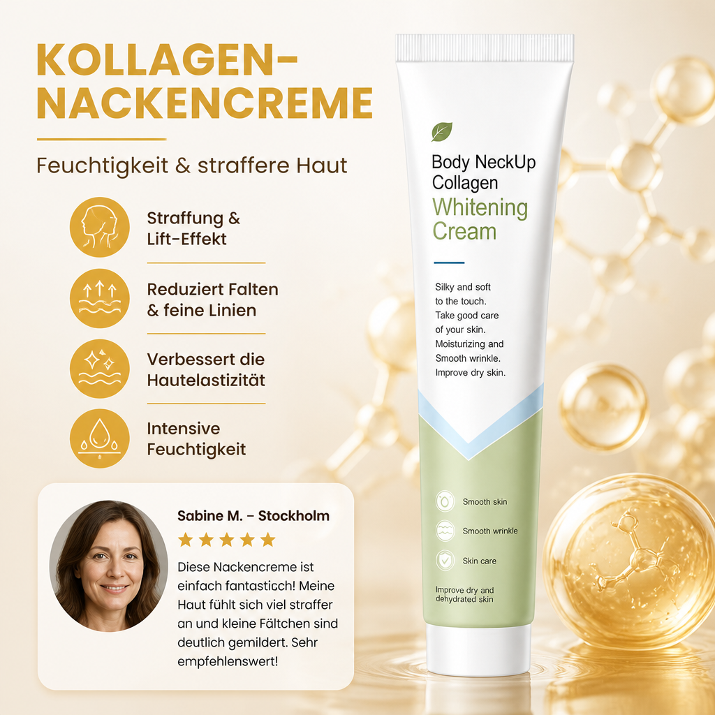 Kollagen-Nackencreme – Feuchtigkeitsspendende Pflege für glatte, straffer wirkende Haut