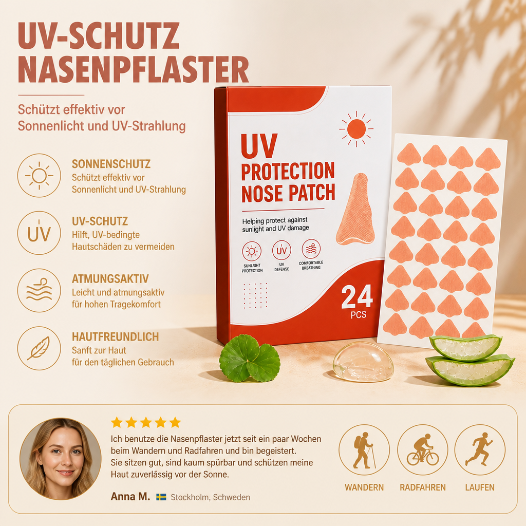 UV-Schutz-Nasenpflaster – Angenehmer täglicher Sonnenschutz