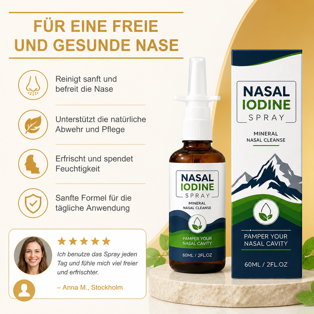 Mineralisches Nasenreinigungsspray – Sanfte tägliche Pflege für ein frisches Gefühl