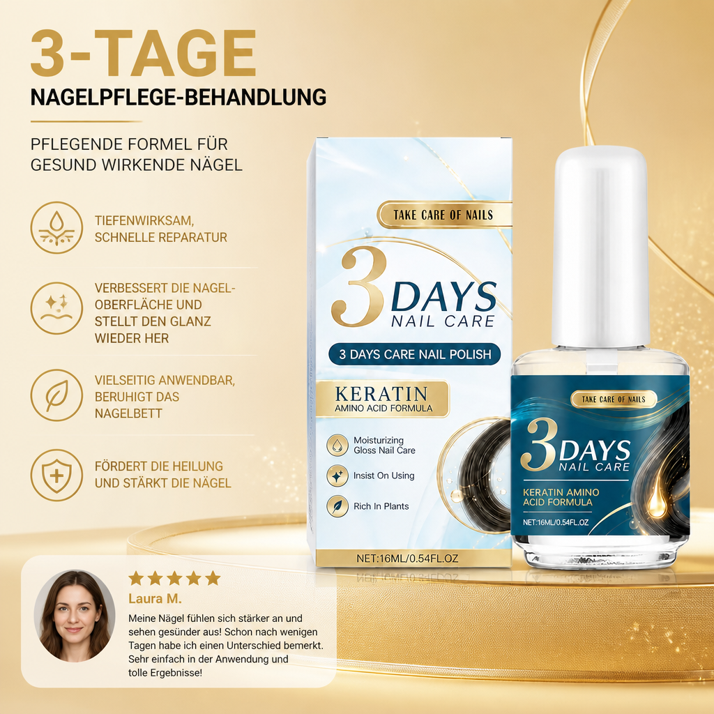 3-Tage-Nagelpflege-Behandlung – Pflegende Formel für gesund wirkende Nägel