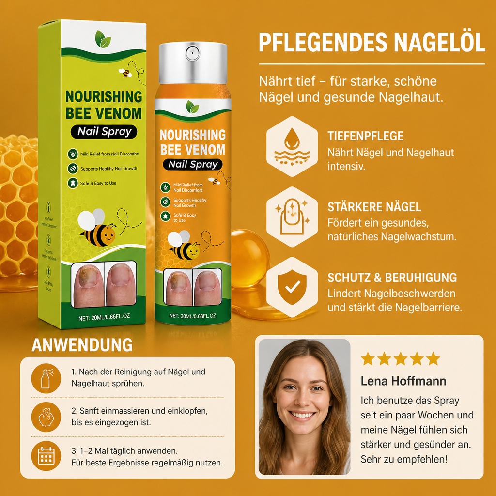 Pflegendes Nagelöl – Feuchtigkeitsspendende Formel für gesund aussehende Nägel und Nagelhaut