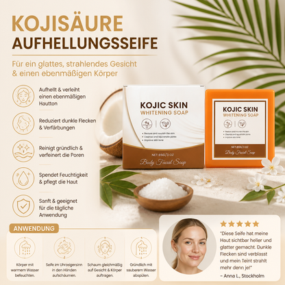 Kojisäure-Aufhellungsseife für ein glattes, strahlendes Gesicht & einen ebenmäßigen Körper