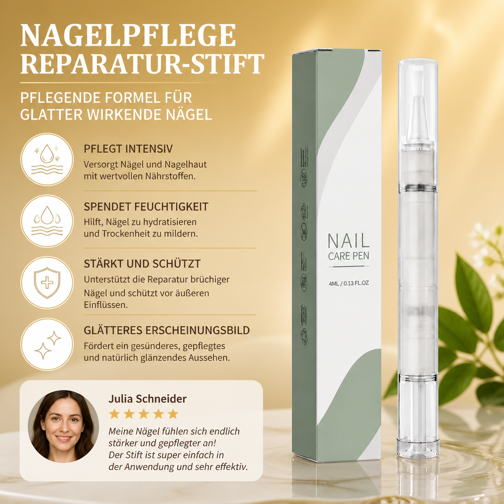 Nagelpflege-Reparatur-Stift – Pflegende Formel für glatter wirkende Nägel