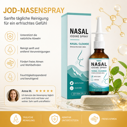Jod-Nasenspray – Sanfte tägliche Reinigung für ein erfrischtes Gefühl