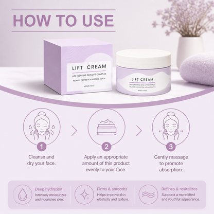 Peptid Lift Creme – Intensive Feuchtigkeit für eine glattere und straffer wirkende Haut