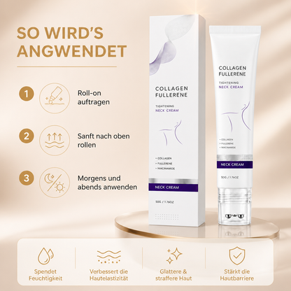 Kollagen-Nacken-Roller-Serum – Feuchtigkeitsspendende Formel für einen glatter wirkenden Nacken