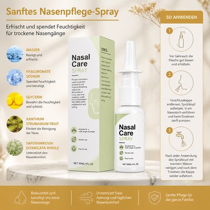 Sanftes Nasenpflege-Spray – Erfrischt und spendet Feuchtigkeit für trockene Nasengänge