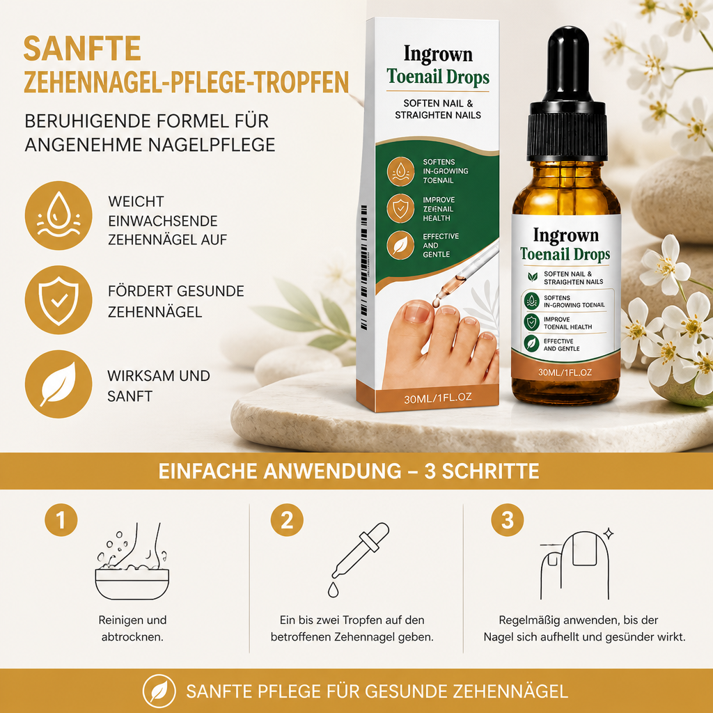 Sanfte Zehennagel-Pflege-Tropfen – Beruhigende Formel für angenehme Nagelpflege