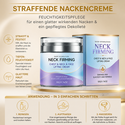 Straffende Nackencreme – Feuchtigkeitspflege für einen glatter wirkenden Nacken & ein gepflegtes Dekolleté
