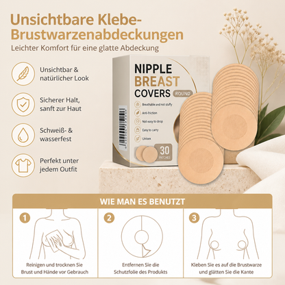 Unsichtbare Klebe-Brustwarzenabdeckungen – Leichter Komfort für eine glatte Abdeckung