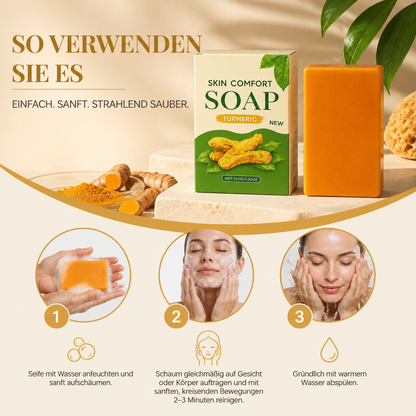 Kurkuma- & Sheabutter-Reinigungsseife – Pflegende Formel für weiche, frische Haut