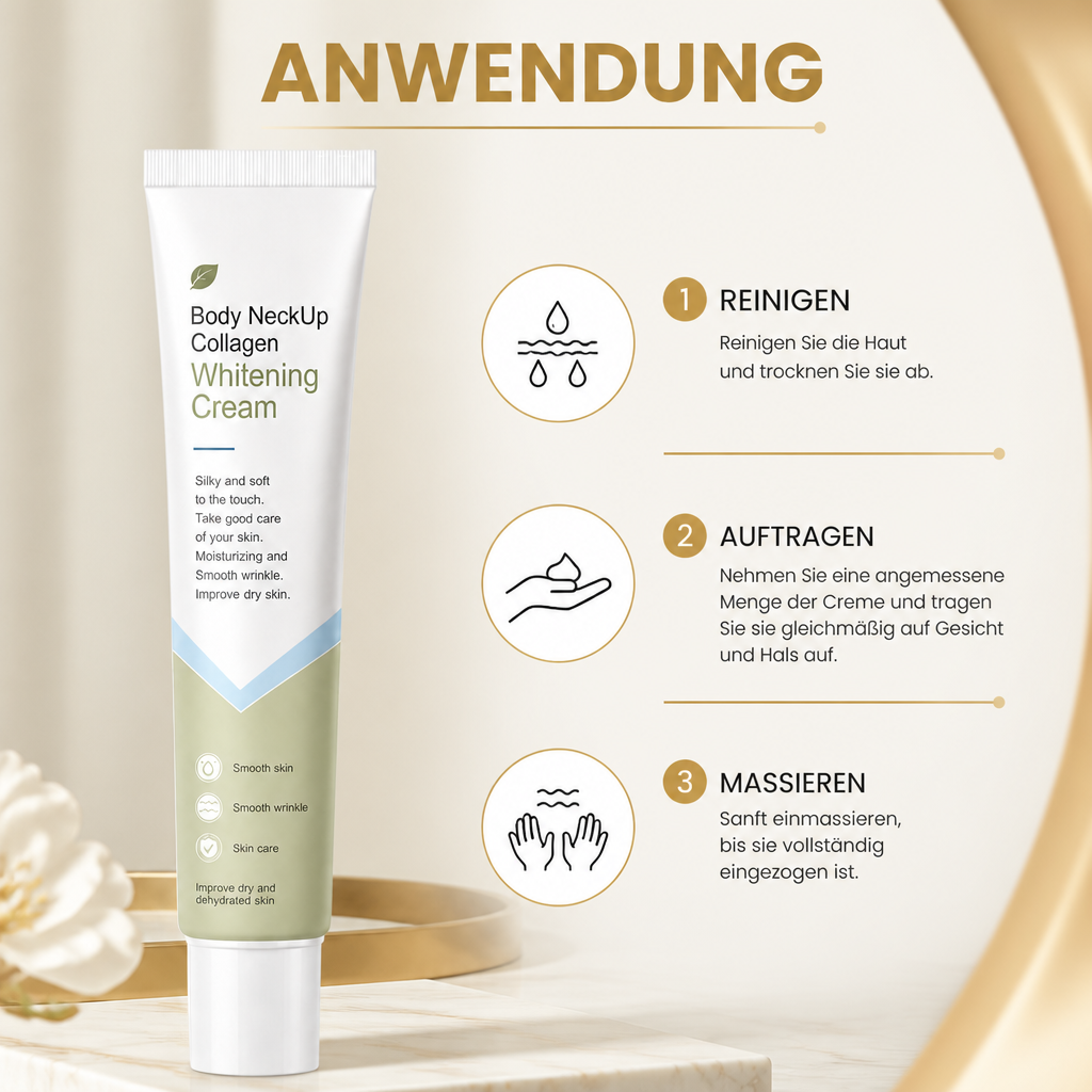 Kollagen-Nackencreme – Feuchtigkeitsspendende Pflege für glatte, straffer wirkende Haut