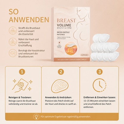 Straffendes Brustpflege-Patch mit Ingwer & Vitamin E für glattere Haut