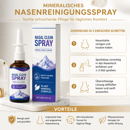 Mineralisches Nasenreinigungsspray – Sanfte erfrischende Pflege für täglichen Komfort