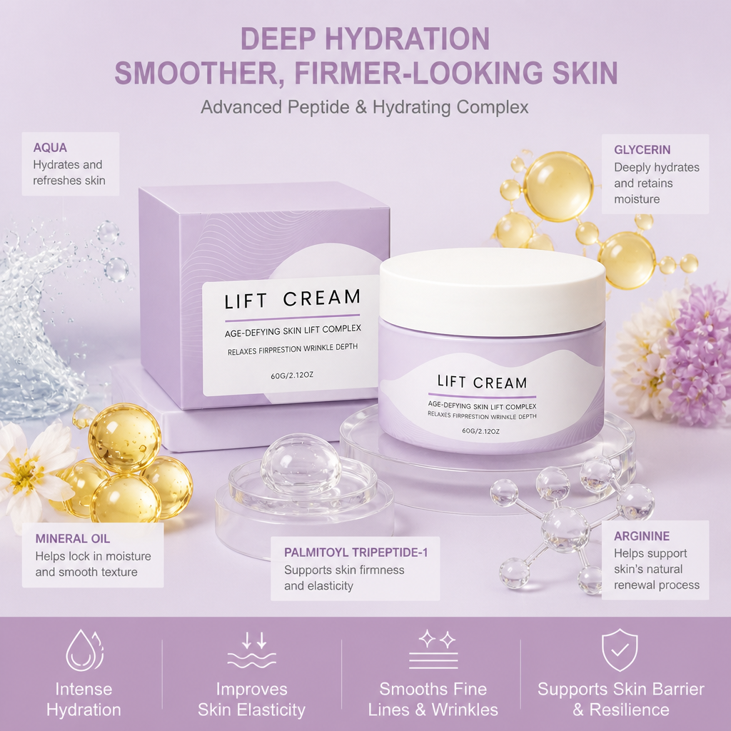 Peptid Lift Creme – Intensive Feuchtigkeit für eine glattere und straffer wirkende Haut