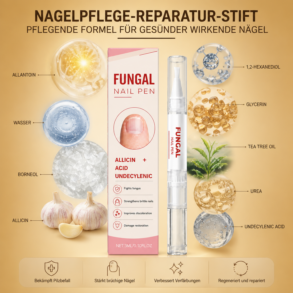Nagelpflege-Reparatur-Stift – Pflegende Formel für gesünder wirkende Nägel