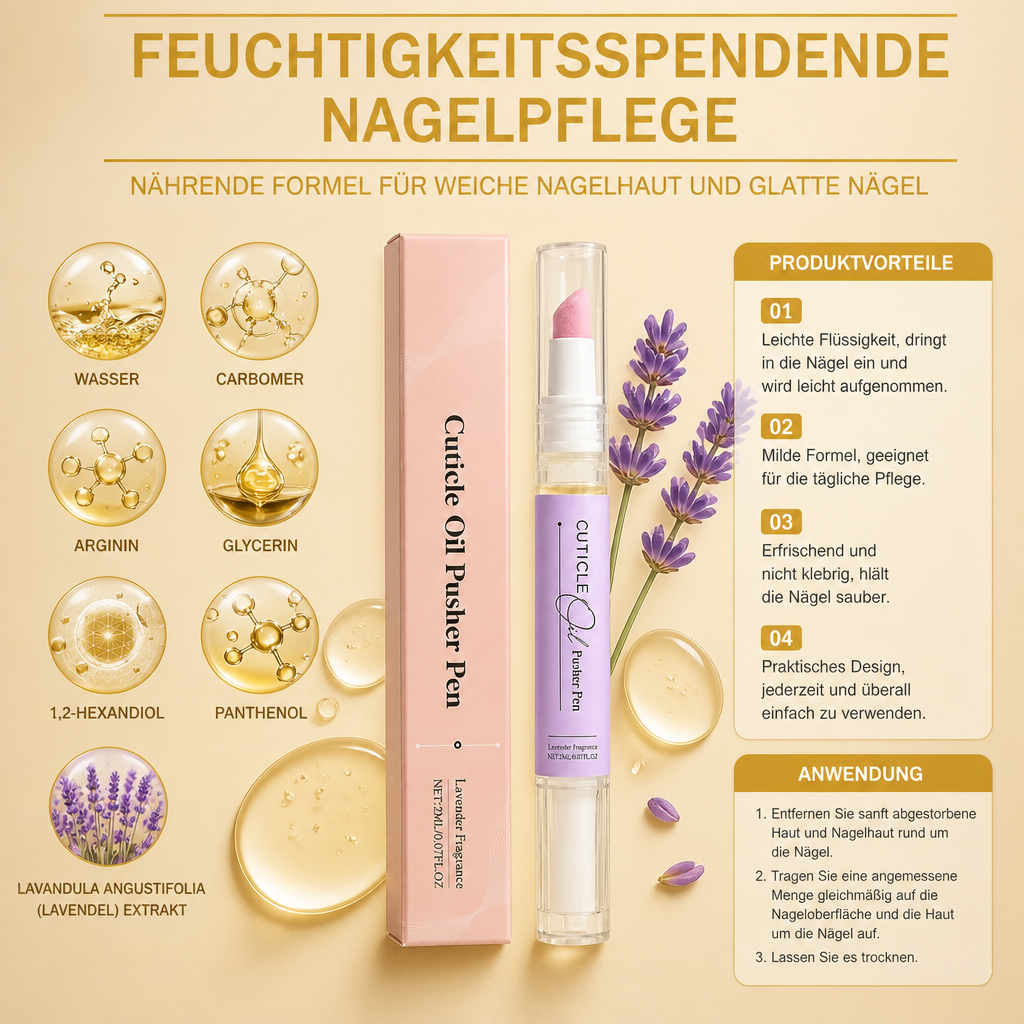 Feuchtigkeitsspendende Nagelpflege – Nährende Formel für weiche Nagelhaut und glatte Nägel