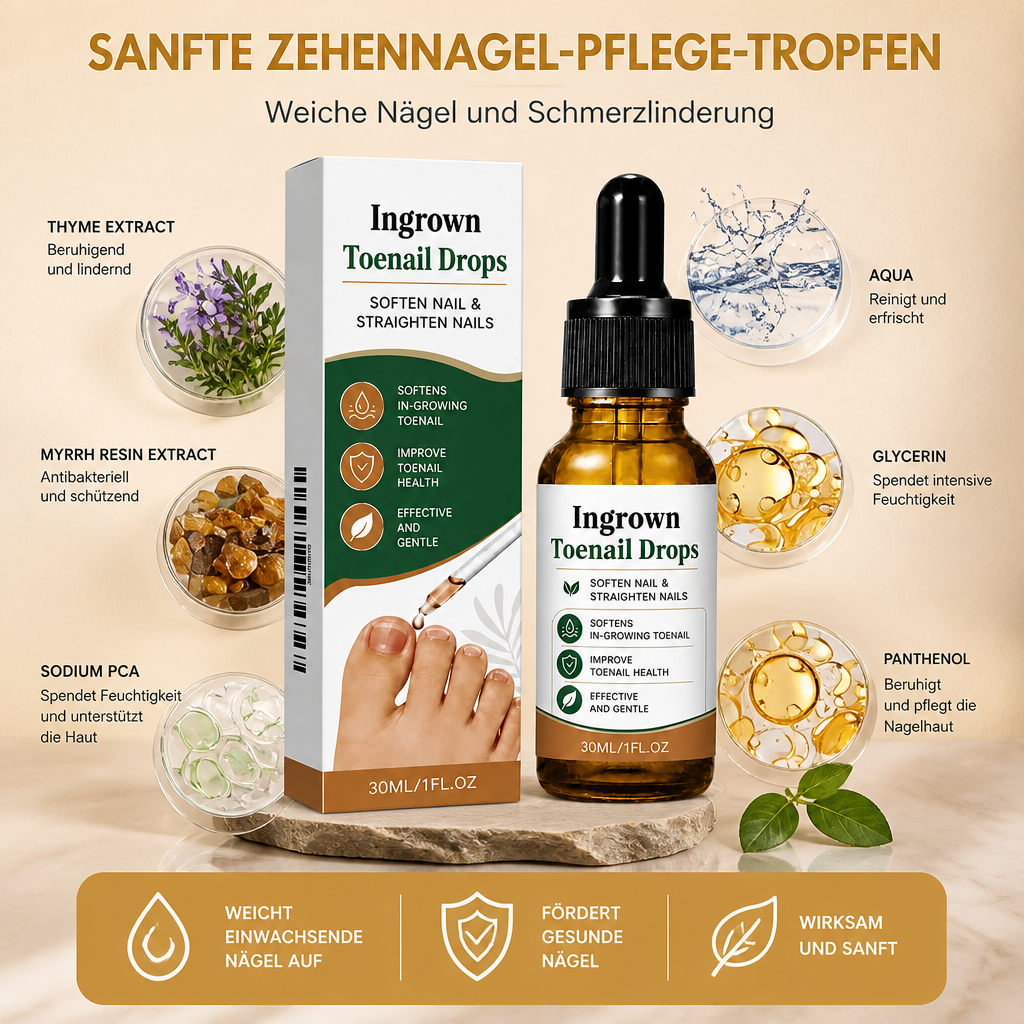 Sanfte Zehennagel-Pflege-Tropfen – Beruhigende Formel für angenehme Nagelpflege