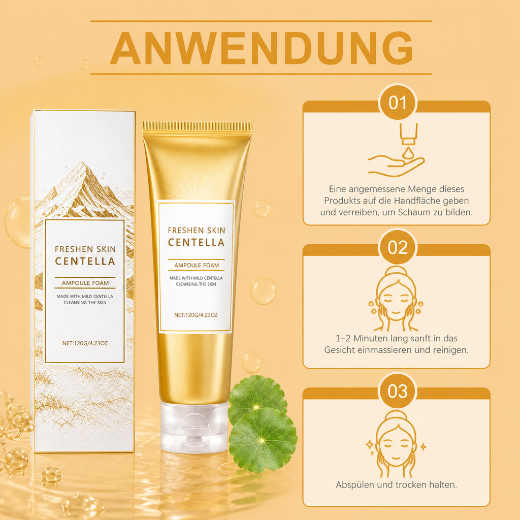 Centella & Hyaluronsäure Gesichtsreiniger – Sanfter Tiefenreinigungsschaum