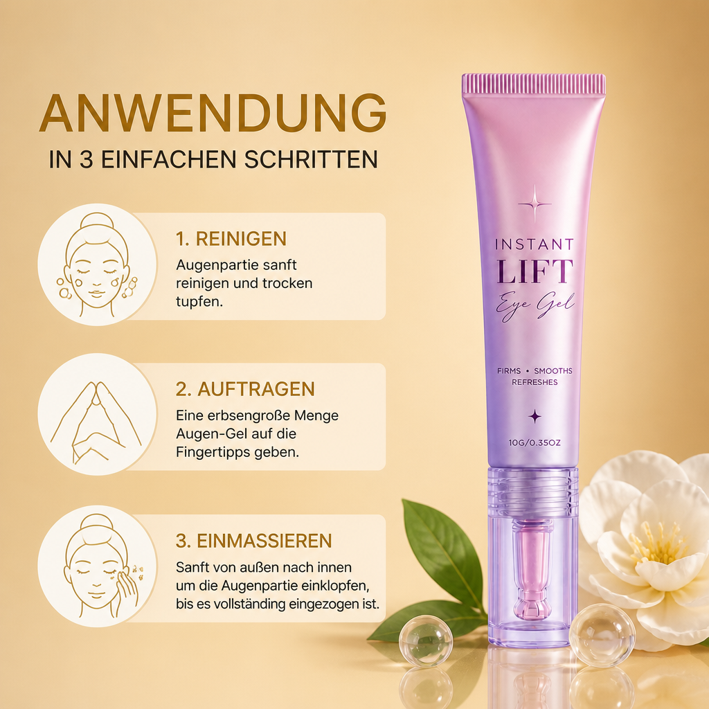 Feuchtigkeitsspendendes Augen-Gel mit Kollagen für Glatte, Erfrischt Wirkende Augenpartie
