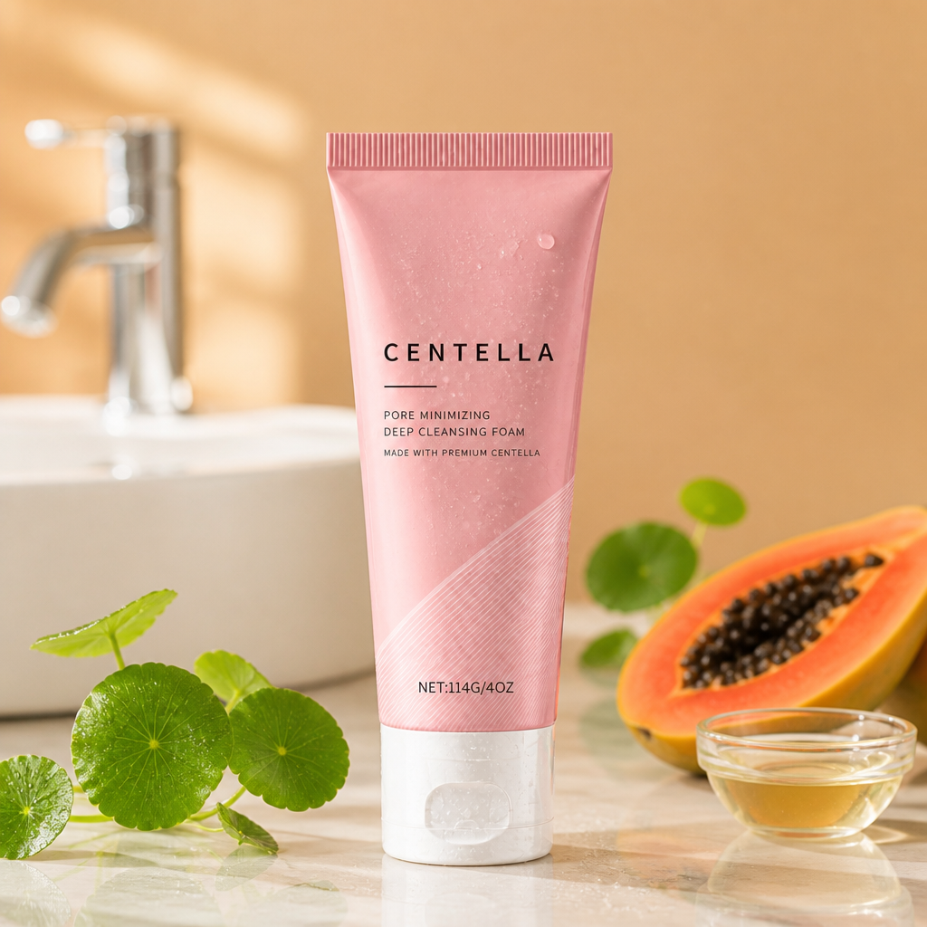 Papaya & Centella Reinigungsschaum – Für Frische, Klarer Wirkende Haut