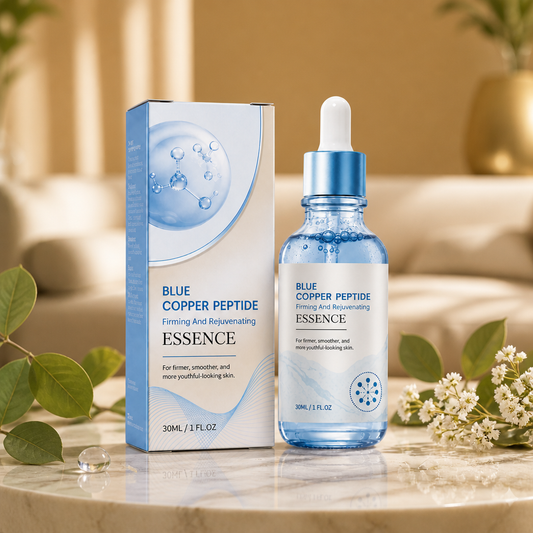 Blaues Kupferpeptid-Serum – Spendet Feuchtigkeit Für Straffer Und Glatter Wirkende Haut