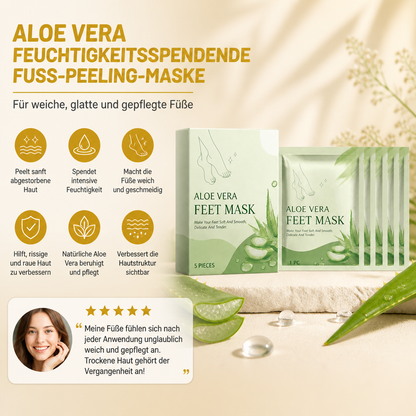 Aloe Vera Feuchtigkeitsspendende Fuß-Peeling-Maske für Weiche, Glatte Füße