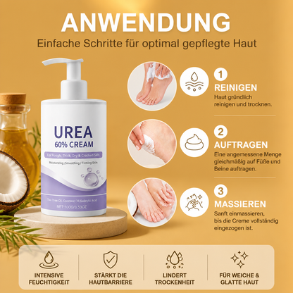 Urea Fußcreme – Intensive Feuchtigkeit für Weiche, Glatte Trockene Haut