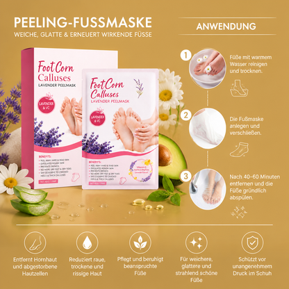 Peeling-Fußmaske – Weiche, Glatte & Erneuert Wirkende Füße