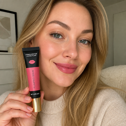 Aufpolsterndes Lippenserum – Leichte Feuchtigkeitspflege für Weichere, Voller Wirkende Lippen