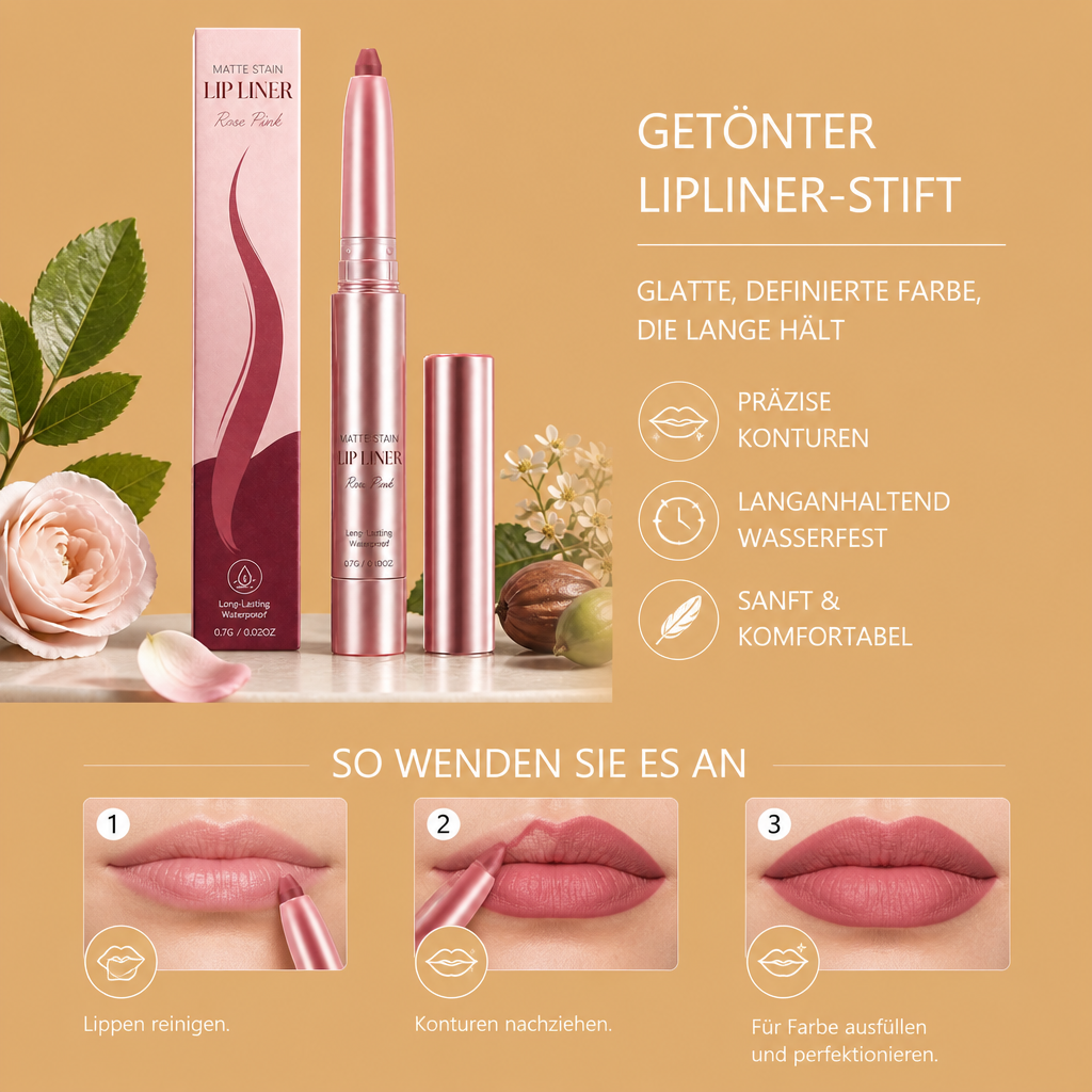 Getönter Lipliner-Stift – Glatte, definierte Farbe, die lange hält